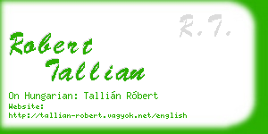 robert tallian business card